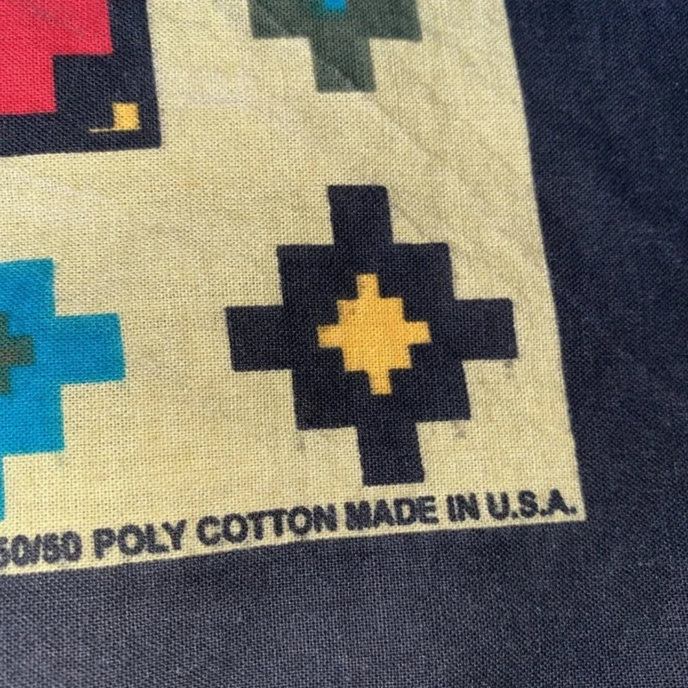 SOUTHWESTERN Bandanna Cotton, Poly USA Made‎ Vintage Multiple Colors